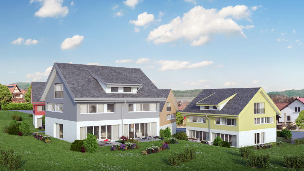 Projekt Birrhard Neubau 8 Doppeleinfamilienhäuser